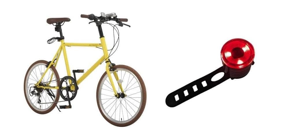 可愛いミニベロ 走りの451ホイール【イエローカラー シマノ外装7段